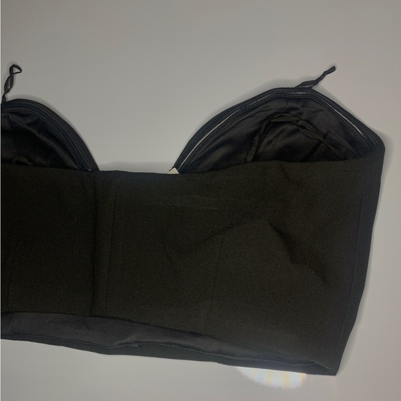 Zara Neck Top - Black & XS - Picture 6 of 6